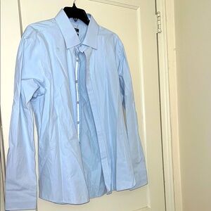 portabella Light Blue Men's Shirt size: XXL